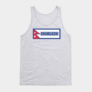 Dhangadhi City with Nepal Flag Tank Top